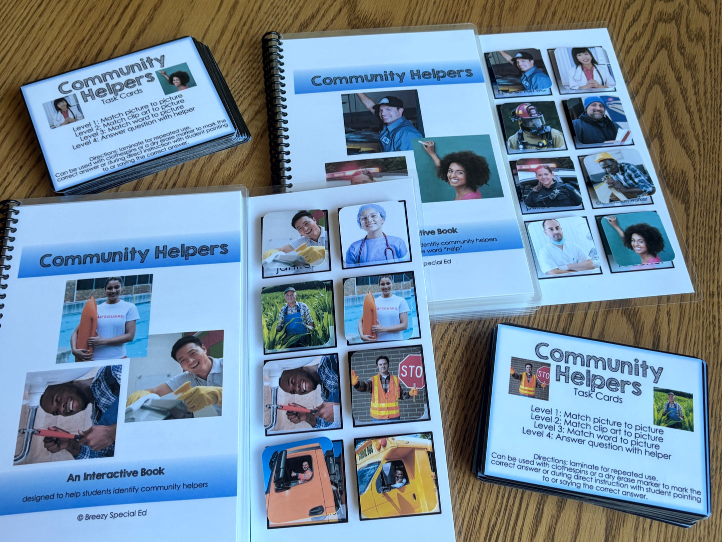 Community Helpers Adapted Book & Activities BUNDLE for Special Education