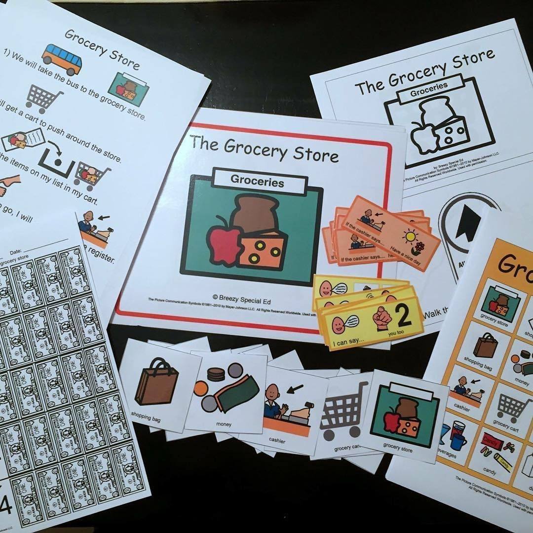 Grocery Store Unit for Community Trips {Special Education }