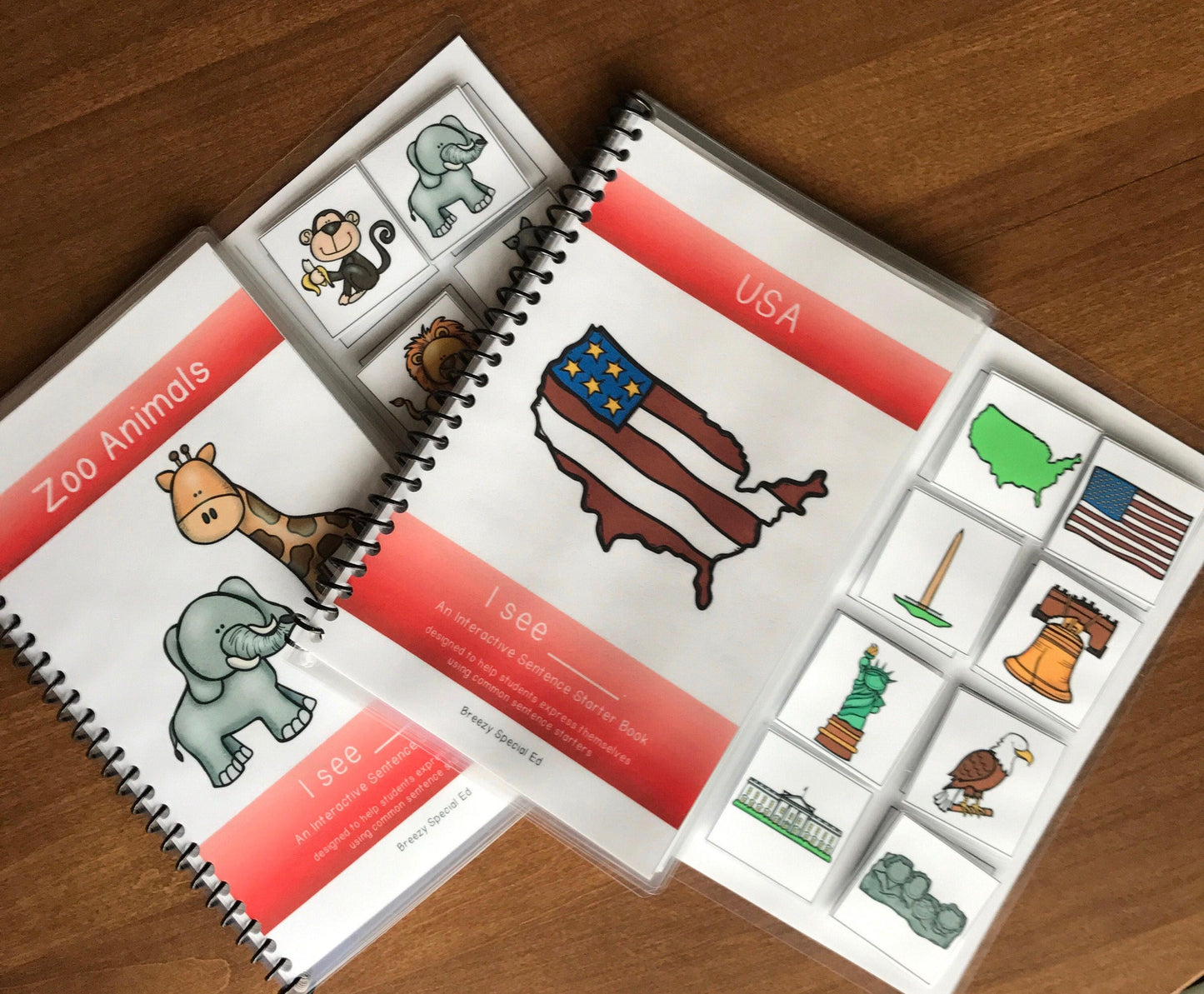 Sentence Starter Adapted Books for Speech Therapy / Special Education - Fully Prepped
