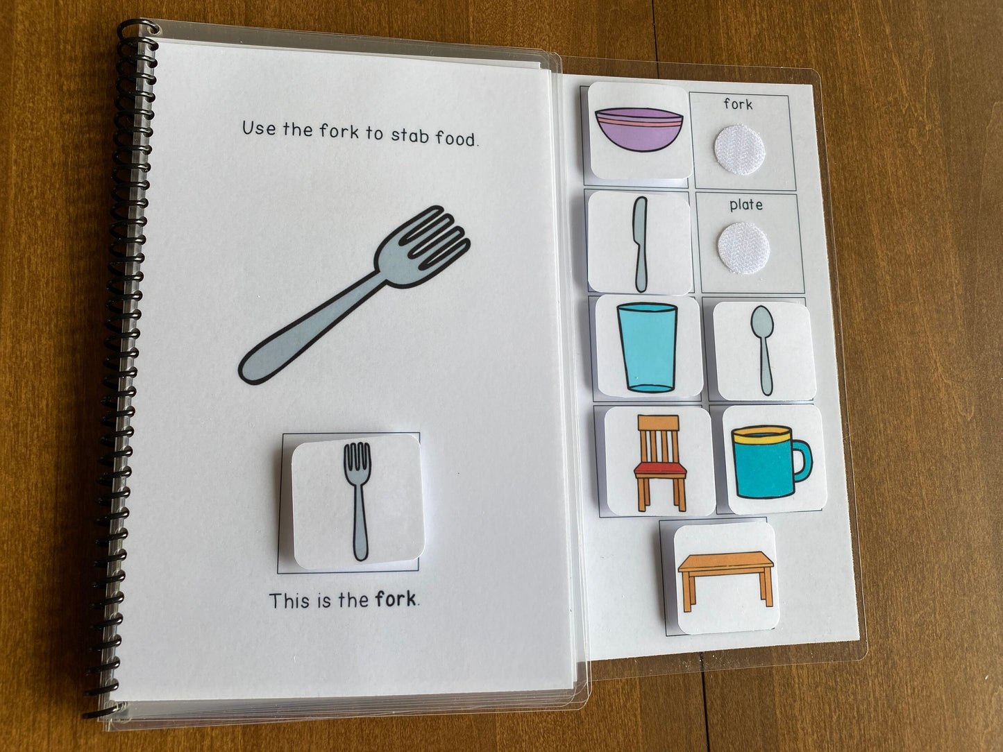 Dining Room Vocabulary Booklet and Task Cards (Special Education and Autism Resource) - Fully Prepped