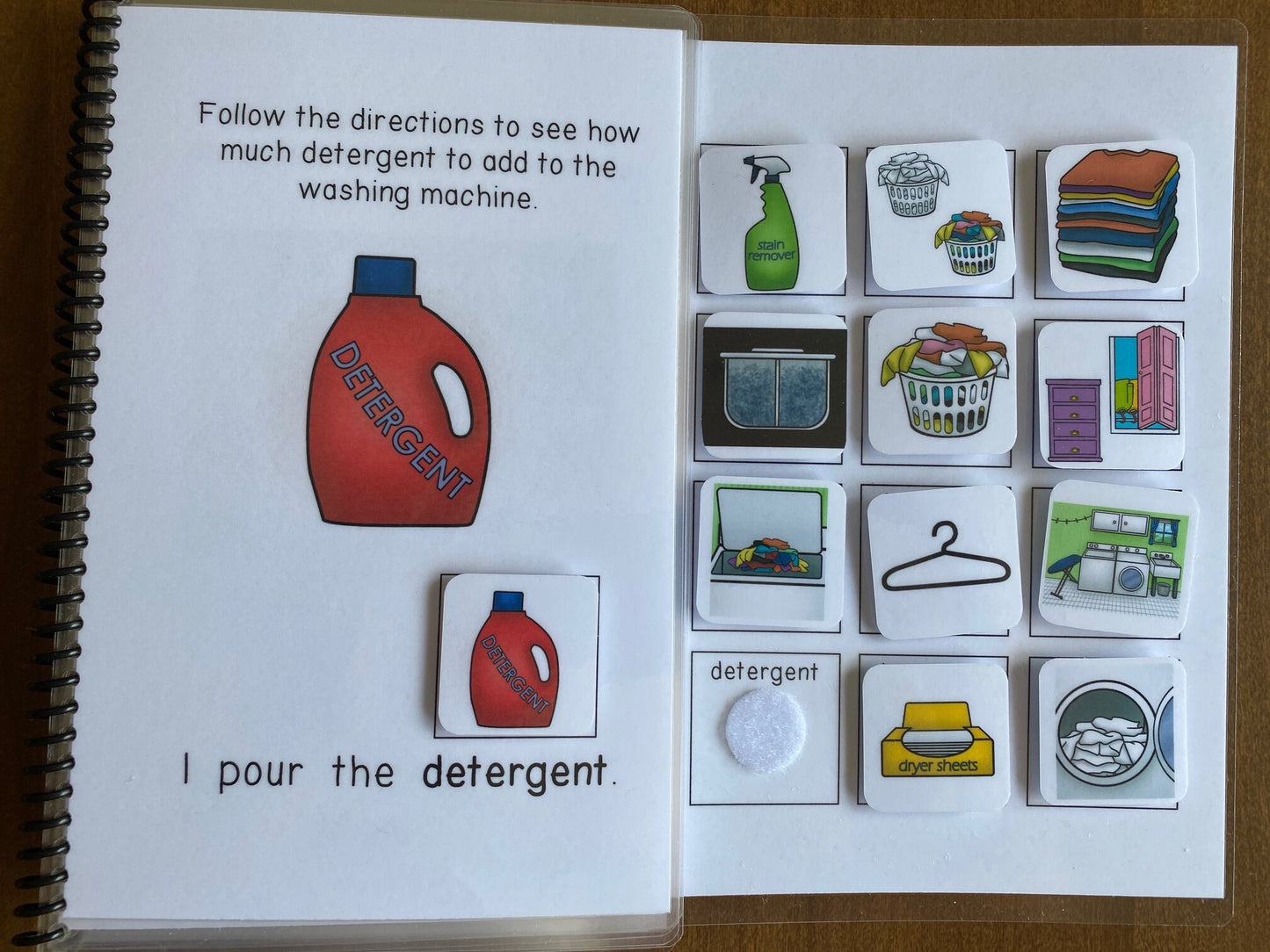 Laundry Task Analysis and Interactive Book for Special Ed with bonus worksheets! - Fully Prepped