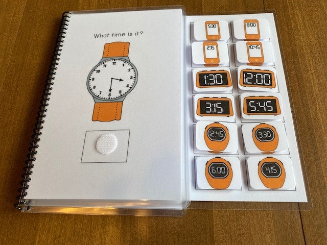 Telling Time adapted books for special education -Fully Prepped