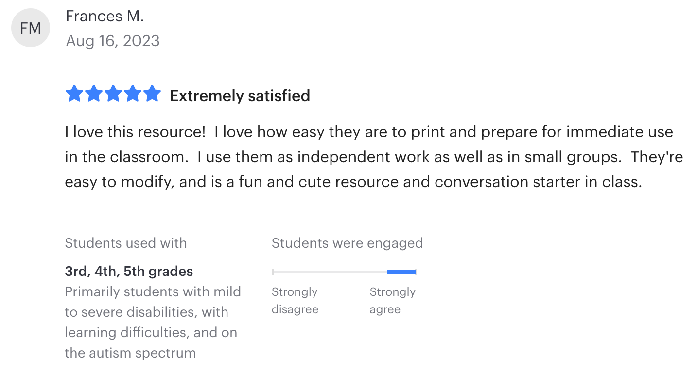 Errorless Journal Prompts BUNDLE: Differentiated Writing for Special Ed / Autism