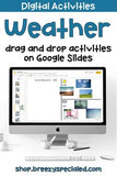 Distance Learning: Weather Digital Interactive Activities for Special Education