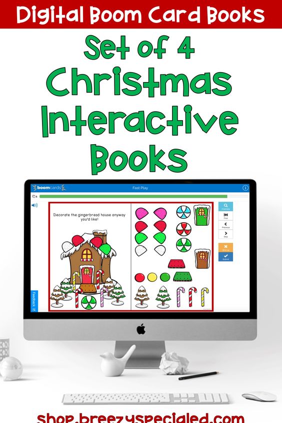 Digital Interactive Christmas Books with Audio on Boom Cards™
