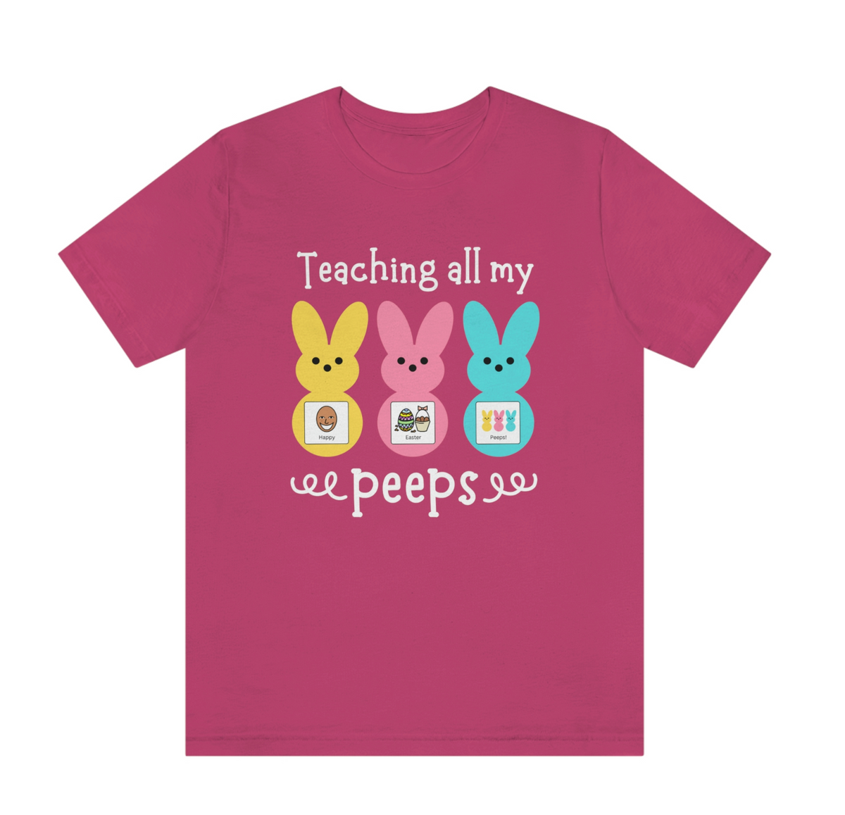 I Love Teaching My Peeps Shirt - Happy Easter Bunnies Tee
