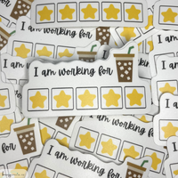 I am Working for...Iced Coffee | Teacher Sticker | Special Education
