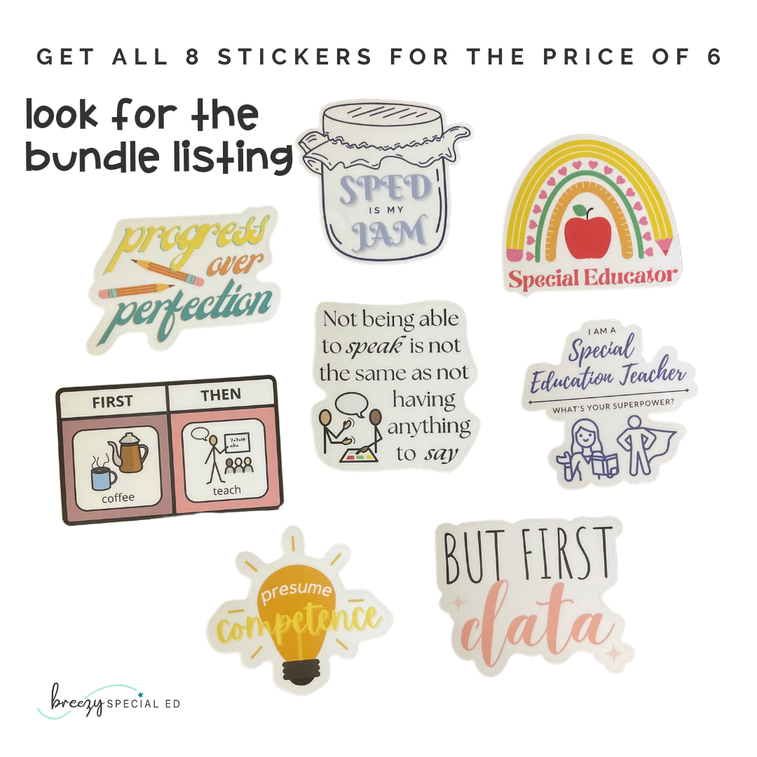 First Coffee Then Teach Sticker | Special Education Teacher Sticker
