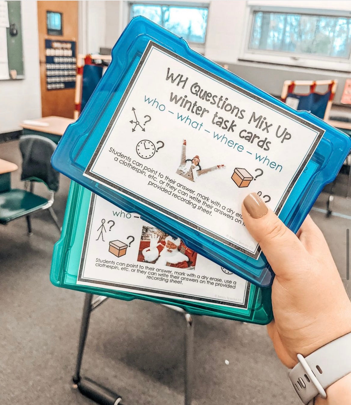 WH Christmas and Winter Seasonal Symbol Task cards