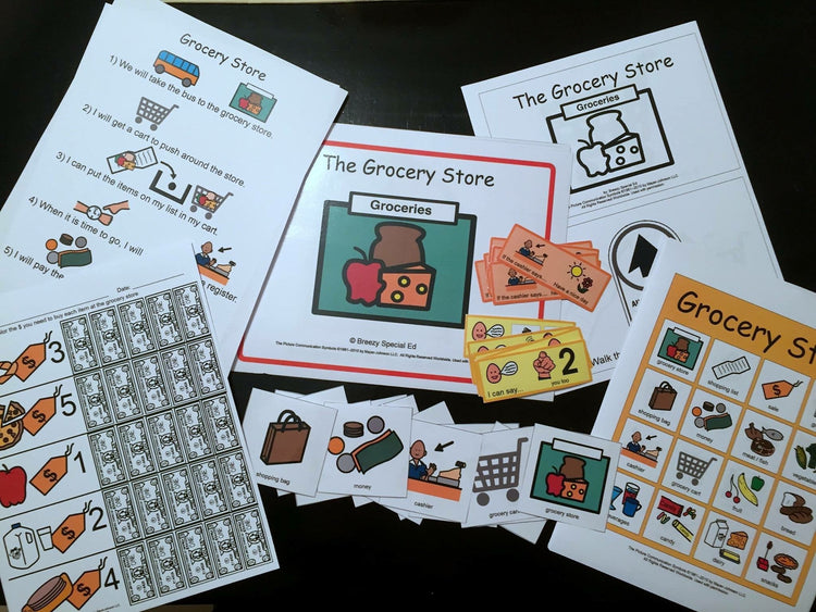 Grocery Story community field trip materials for special education