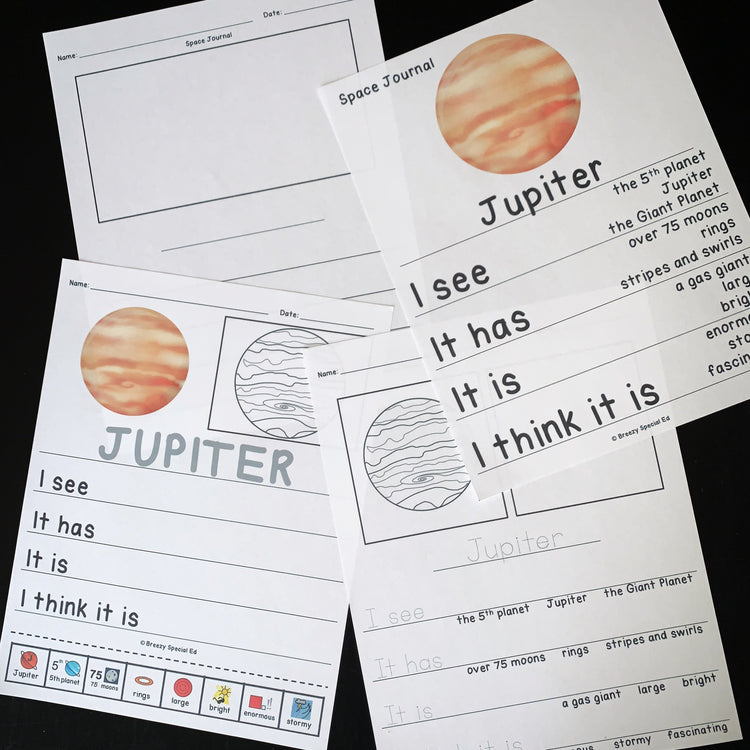 Errorless Journals for Special Education and Autism