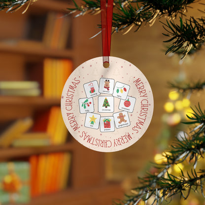 PERSONALIZED Special Education Ornament with PECS symbol cards for students or teachers