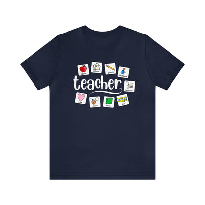 Teacher | Back to School Symbols | Special Education Teacher Tee