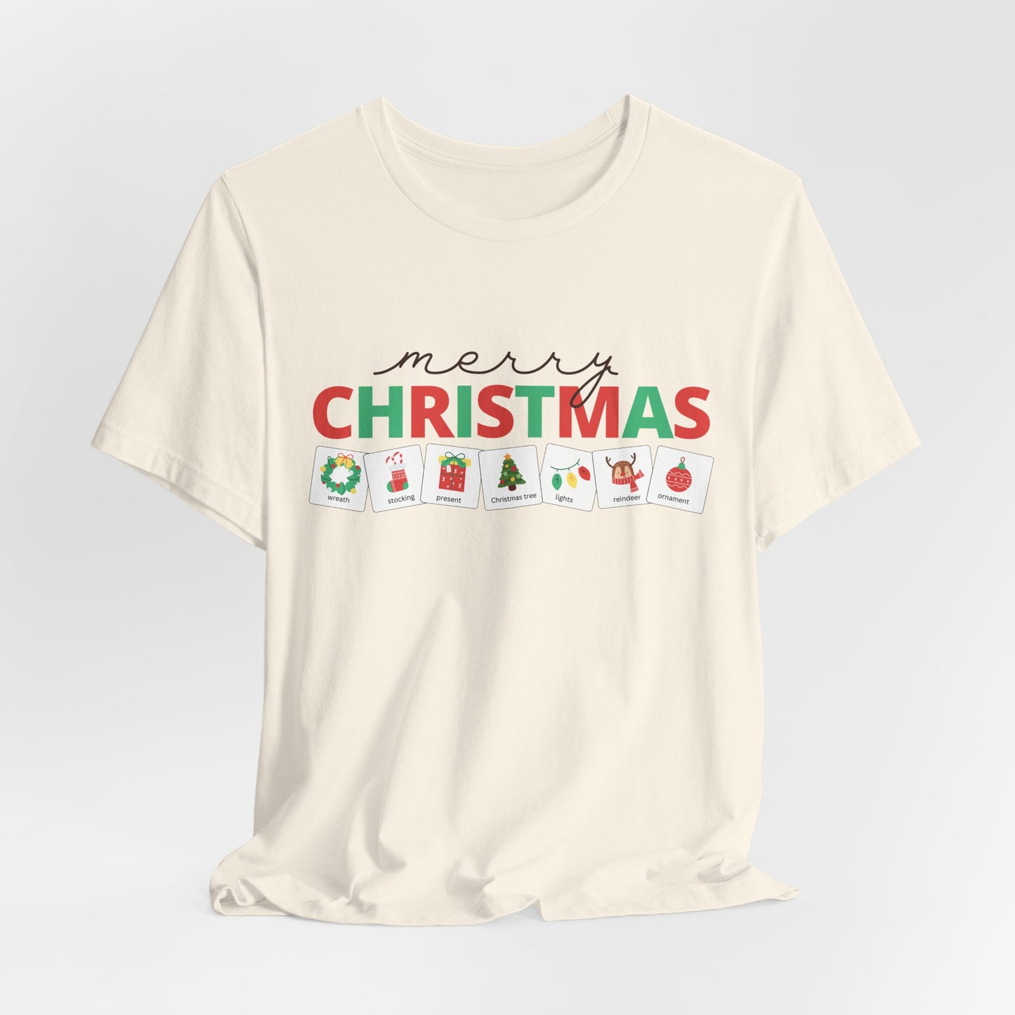 Christmas Symbols Unisex Tee | Special Education Teacher & Speech Pathologist Shirt
