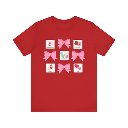 Valentine's Day Bows and Symbols Special Education Teacher Tee