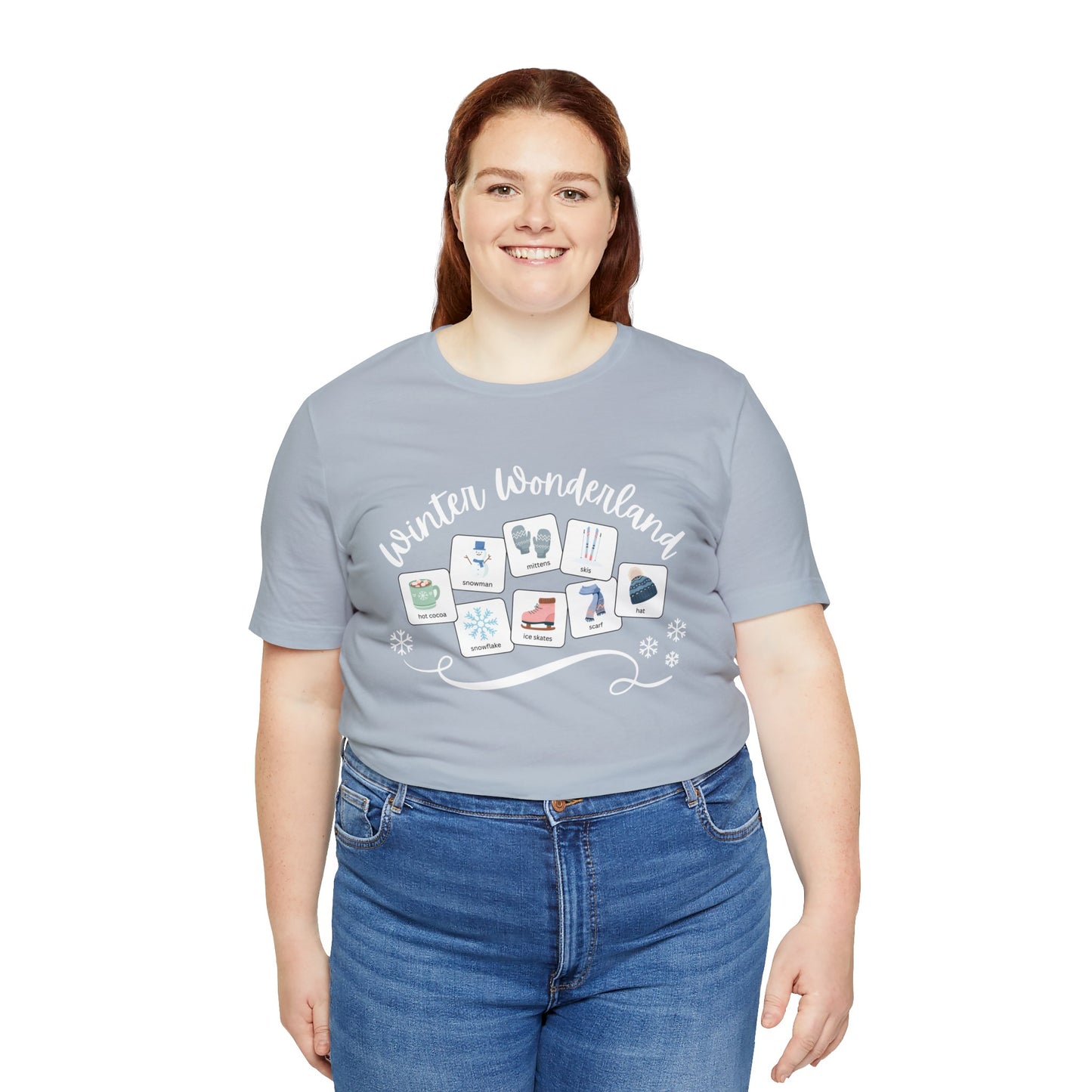 Winter Wonderland with symbols | SNOW | Special Education Teacher Tee | ABA | Speech Therapist Tshirt