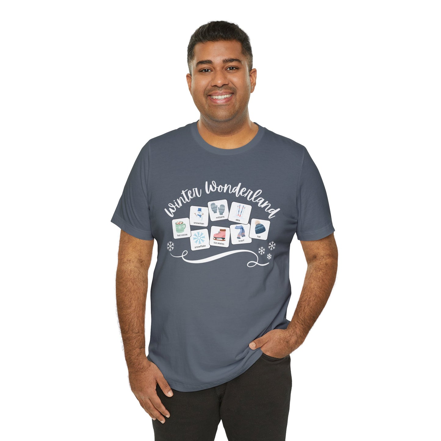 Winter Wonderland with symbols | SNOW | Special Education Teacher Tee | ABA | Speech Therapist Tshirt