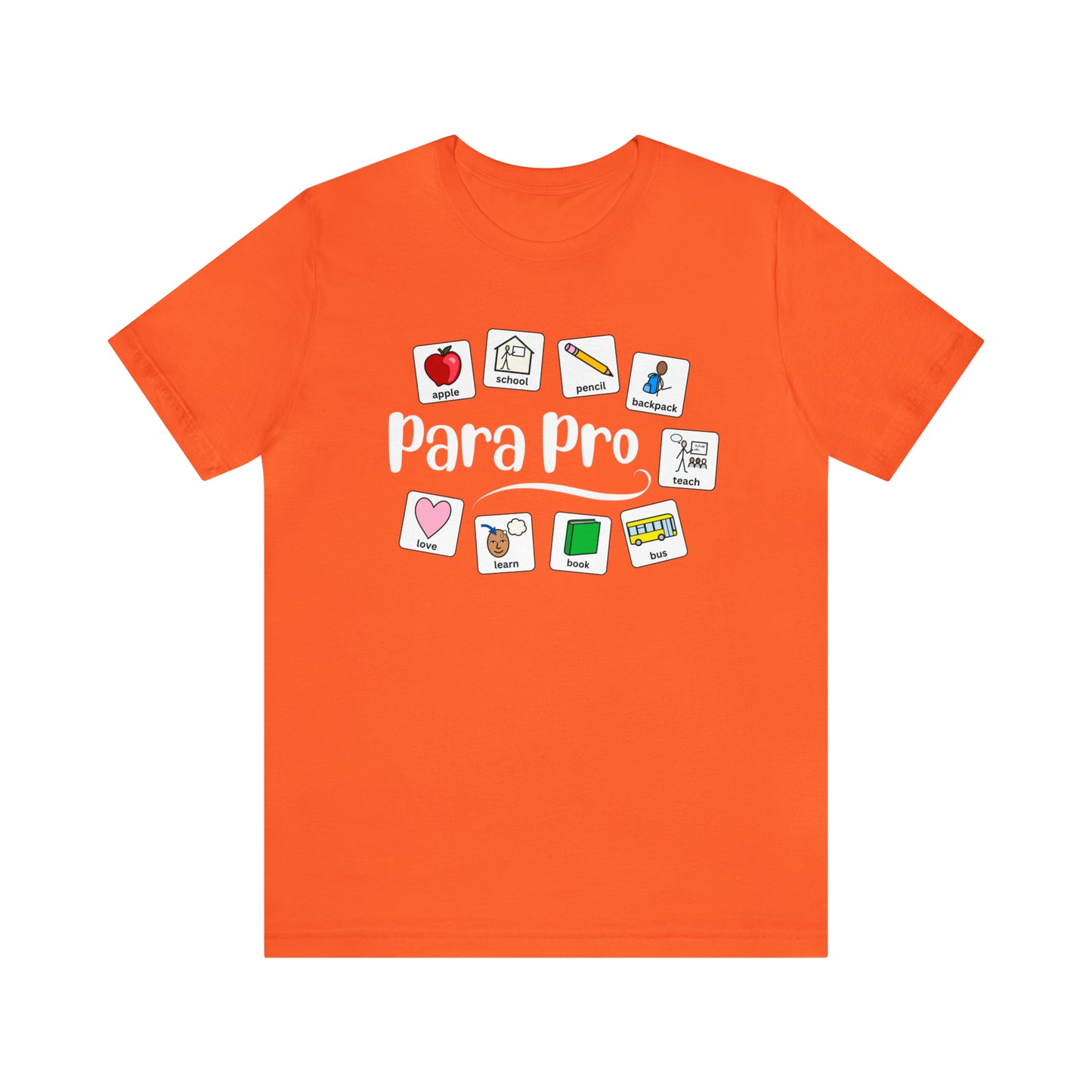 Para Professional | Back to School Symbols | Special Education Teacher Aide Tee