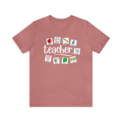 Teacher | Back to School Symbols | Special Education Teacher Tee