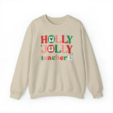 Holly Jolly Special Education Teacher Christmas Sweatshirt with Symbols