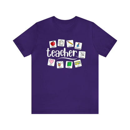 Teacher | Back to School Symbols | Special Education Teacher Tee