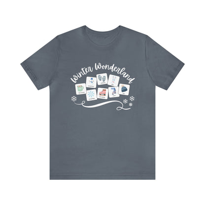 Winter Wonderland with symbols | SNOW | Special Education Teacher Tee | ABA | Speech Therapist Tshirt