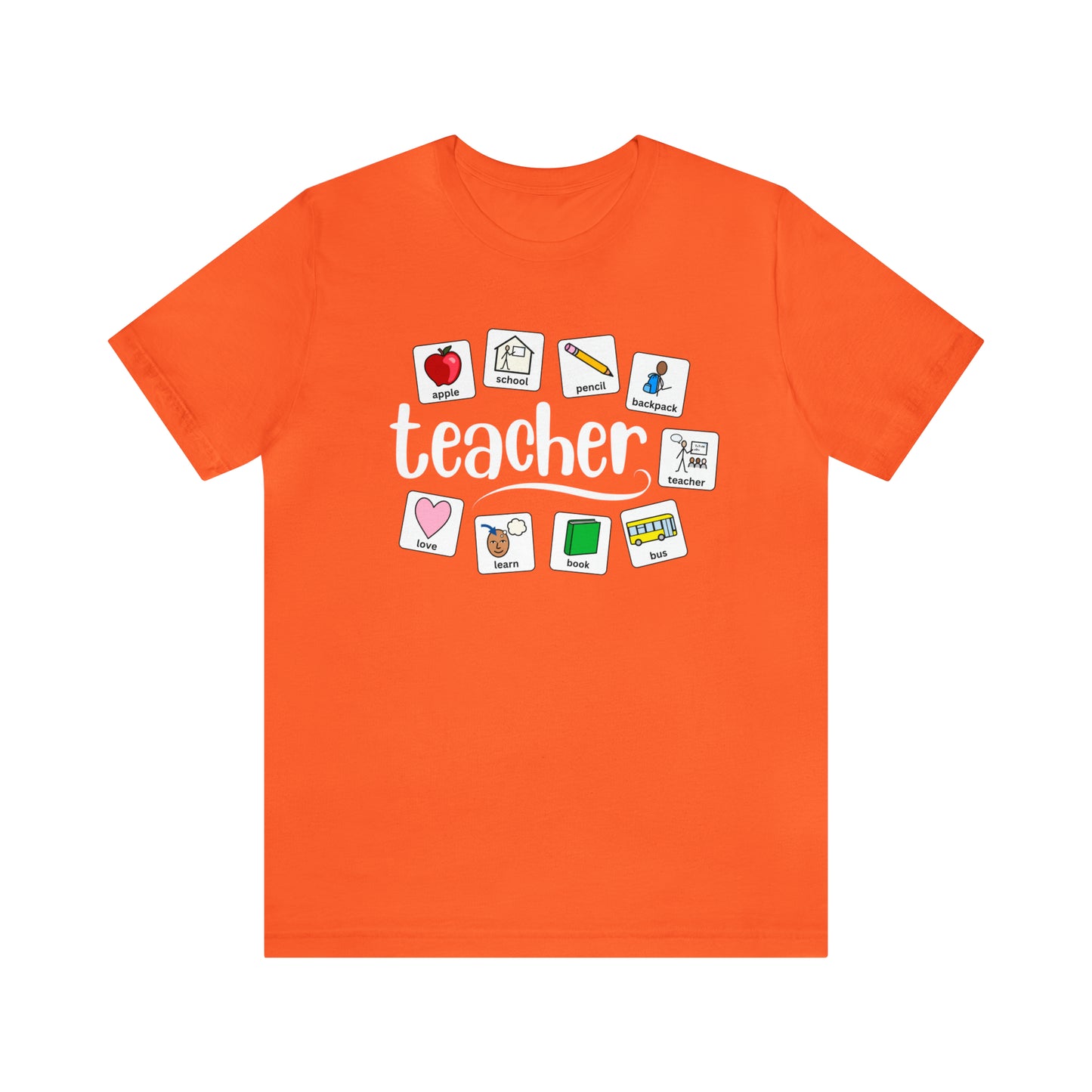 Teacher | Back to School Symbols | Special Education Teacher Tee