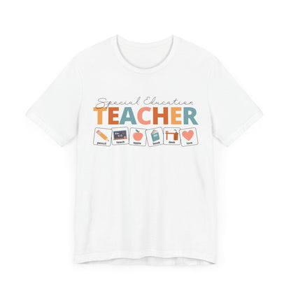 Customized Special Education Teacher | Symbols | Teacher T-shirt | Customization