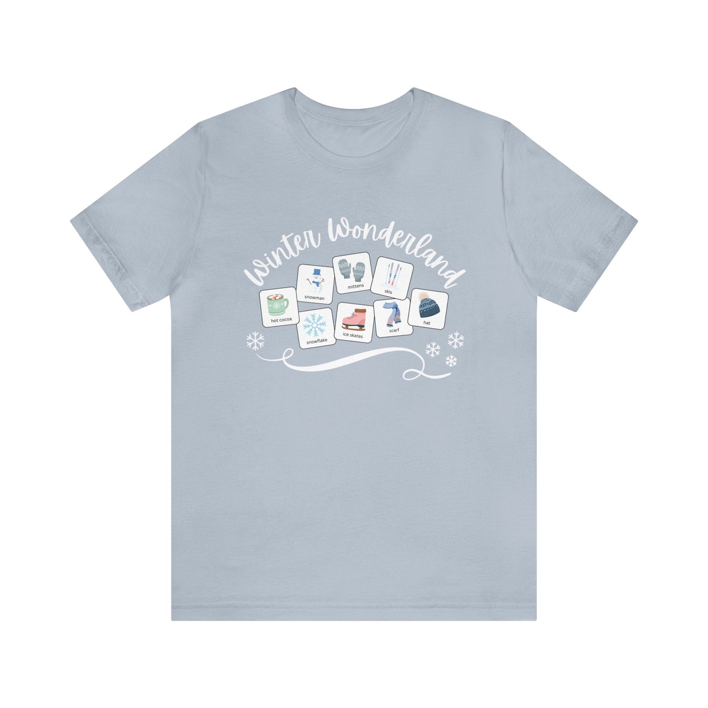 Winter Wonderland with symbols | SNOW | Special Education Teacher Tee | ABA | Speech Therapist Tshirt