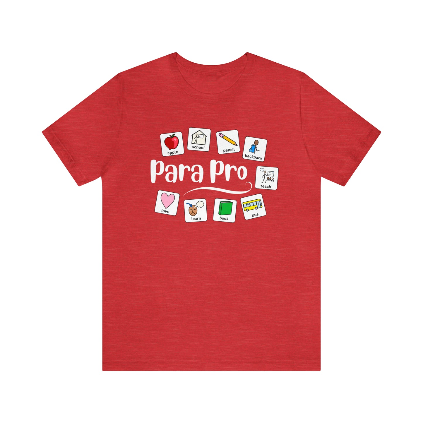 Para Professional | Back to School Symbols | Special Education Teacher Aide Tee