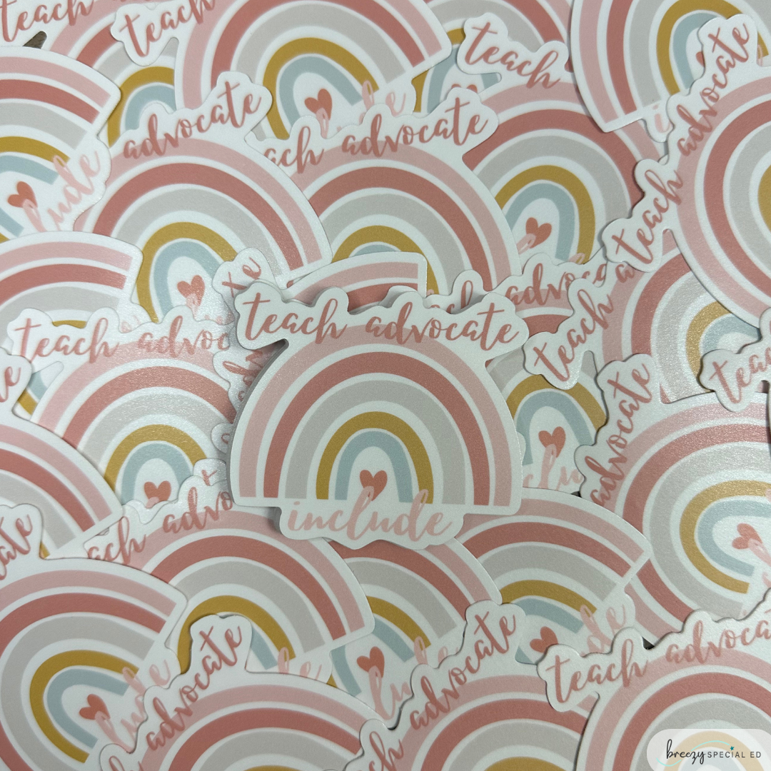 Special Education Teacher Die Cut Sticker Bundle of 4 (the FOURTH mini bundle)