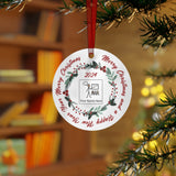 Merry Christmas 2024 Special Education Teacher Symbol Supported Metal Ornament