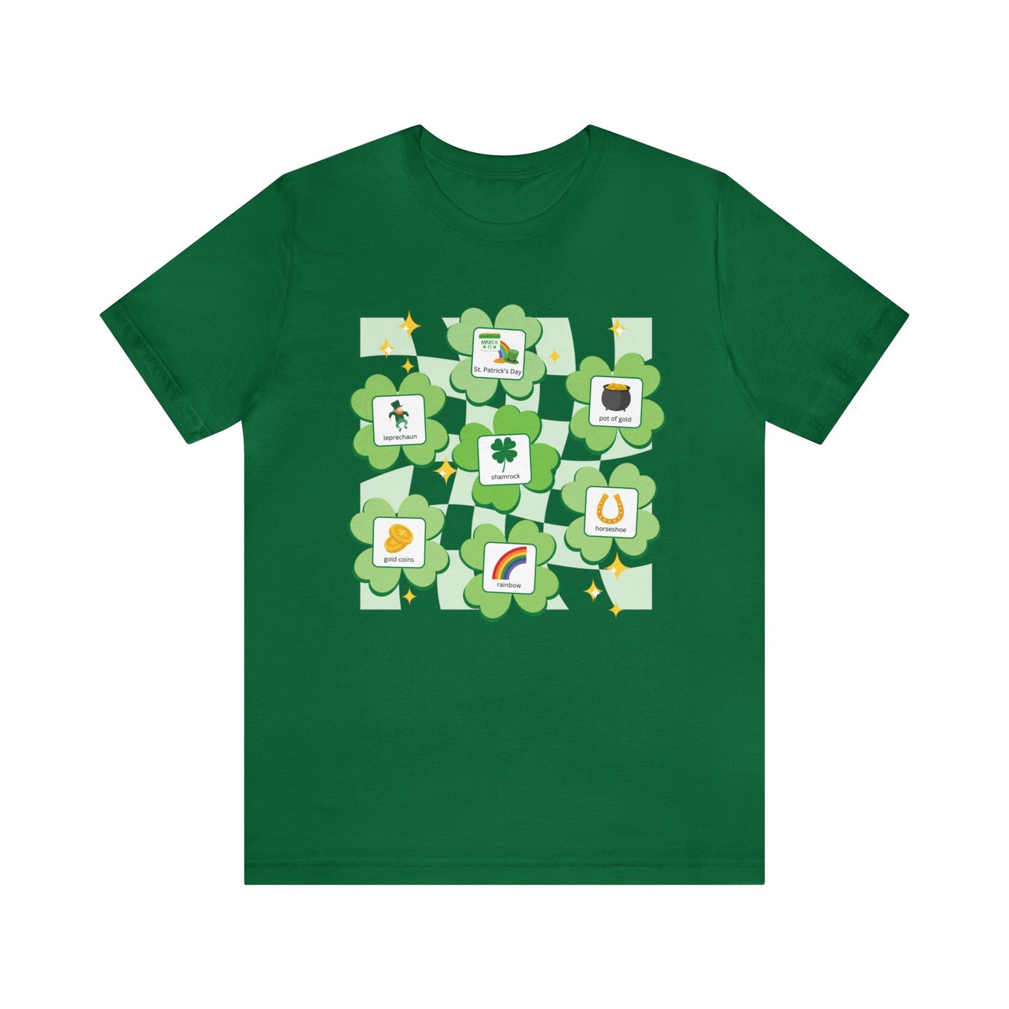 St. Patrick's Day shirt with symbols | Special Education | AAC | Teacher Tshirt