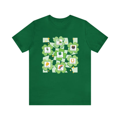 St. Patrick's Day shirt with symbols | Special Education | AAC | Teacher Tshirt