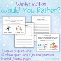 Would You Rather? Winter Questions + Journal Prompts