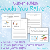 Would You Rather? Winter Questions + Journal Prompts