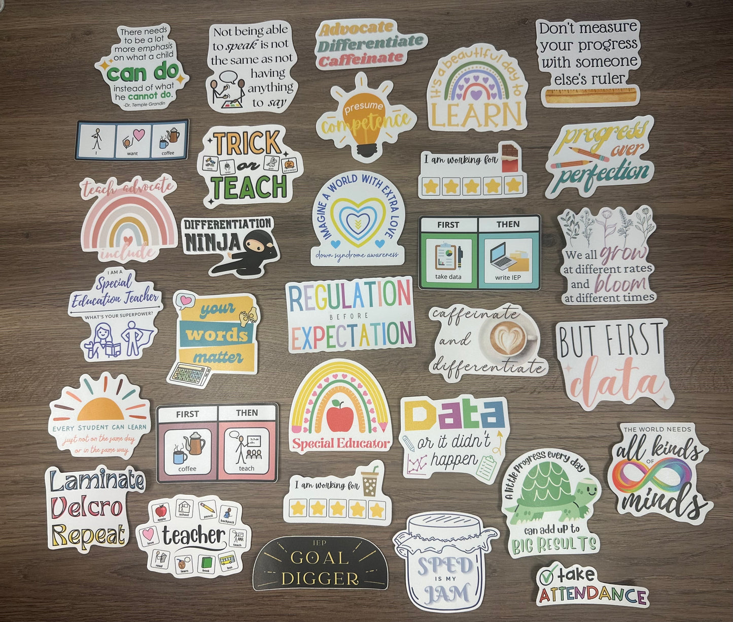 Special Education Teacher Die Cut Sticker 10 Random Stickers Bundle
