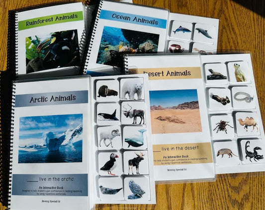Animal Habitats Adapted Books for Special Education - Fully Prepped