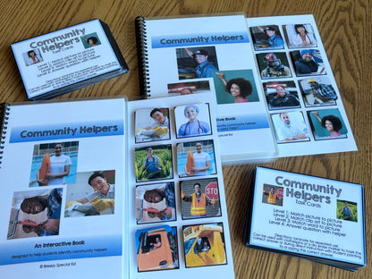 Community Helpers Adapted Book & Activities BUNDLE for Special Education