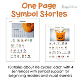 Halloween - Symbol Supported Picture Reading Comprehension for Special Education