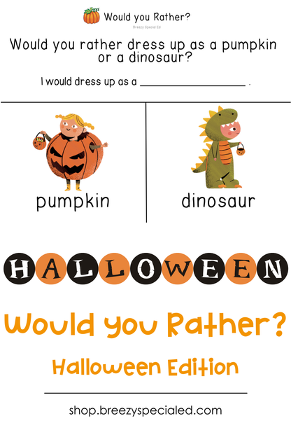 Would You Rather? Halloween Questions + Journal Prompts