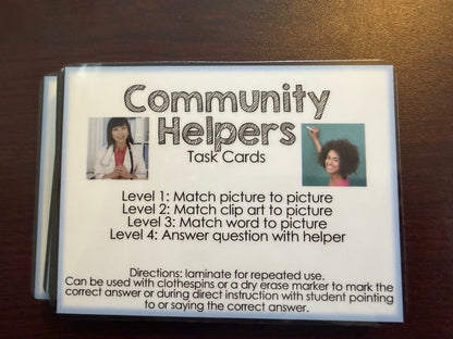 Community Helpers Adapted Book & Activities BUNDLE for Special Education