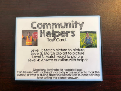 Community Helpers Adapted Book & Activities BUNDLE for Special Education