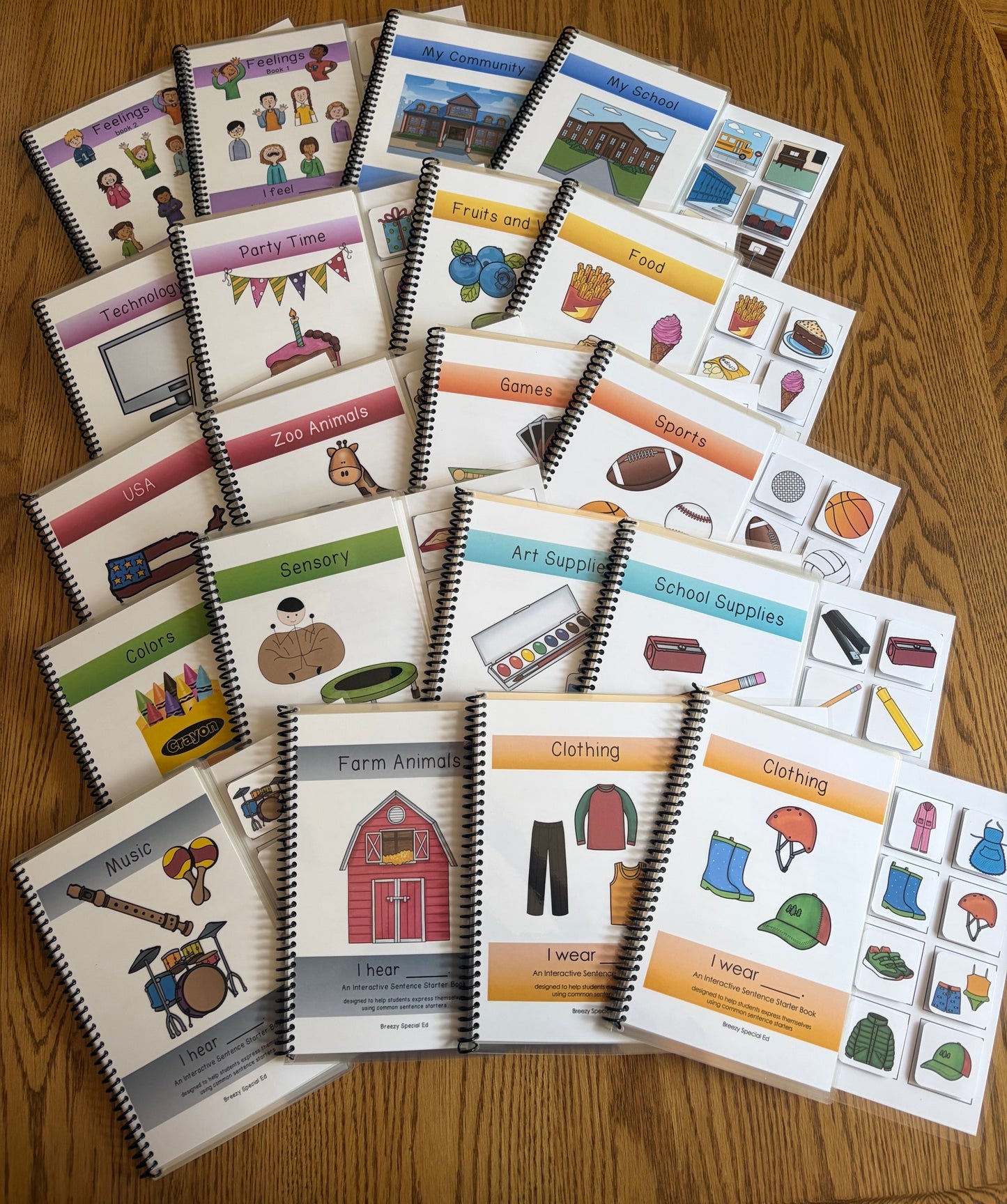 Sentence Starter Adapted Books for Speech Therapy / Special Education - Fully Prepped