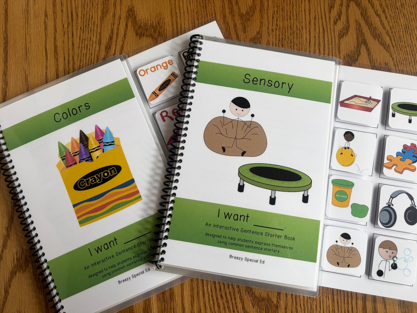 Sentence Starter Adapted Books for Speech Therapy / Special Education - Fully Prepped