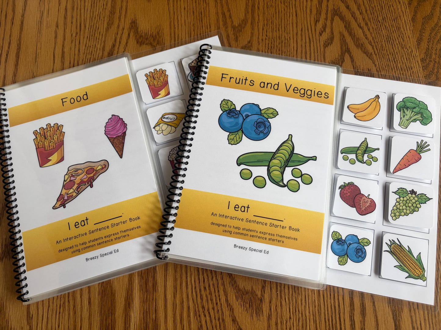 Sentence Starter Adapted Books for Speech Therapy / Special Education - Fully Prepped