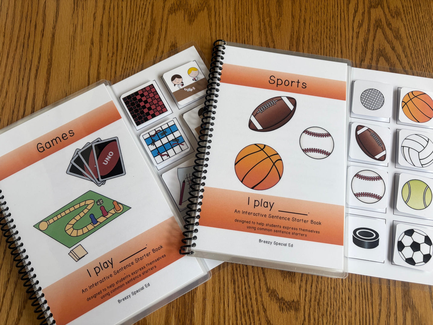 Sentence Starter Adapted Books for Speech Therapy / Special Education - Fully Prepped