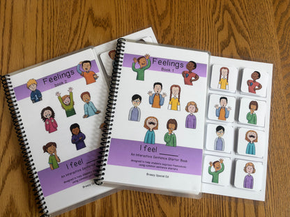Sentence Starter Adapted Books for Speech Therapy / Special Education - Fully Prepped