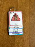 Visual Rules Keychain/Lanyard for Special Education/ personalized option