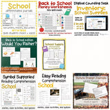 Back to School themed activities BUNDLE for Special Education